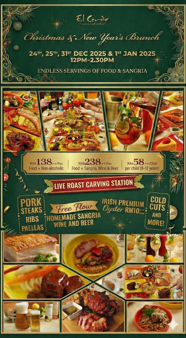 Christmas & New Year Brunch in Kuala Lumpur